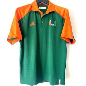 University of Miami Hurricanes canes polo shirt UM college football  game day M